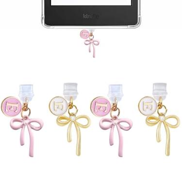 Imagem de Berloques para Kindle, pingente de plugue de poeira compatível com Kindle com porta de carregamento tipo C, presente para amantes de livros, homens, mulheres, professores, estudantes, acessórios para