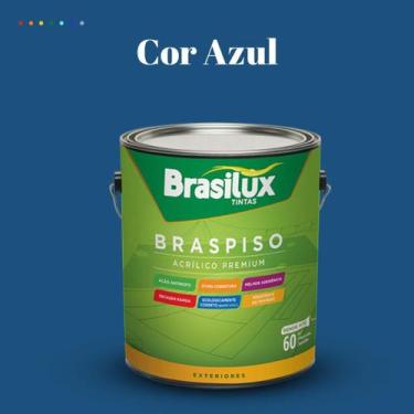 Imagem de Tinta Piso Externa Acrílica Cores 3,2 litros Lavável Antimofo Brasilux