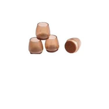 Imagem de Protetor de Silicone e Feltro Para Pé de Cadeira(Redondo-Grande-40mm,8)