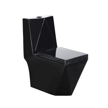 Imagem de Vaso Sanitário Monobloco Kit Privada com Assento Completo Preto (GVs55MbSfA-Pt)