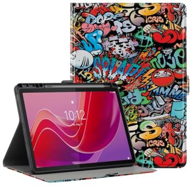 Imagem de Derwere Capa para Lenovo Tab M11 com suporte para caneta, capa magnética ultrafina para tablet Lenovo Tab K11 LTE infantil, grafite