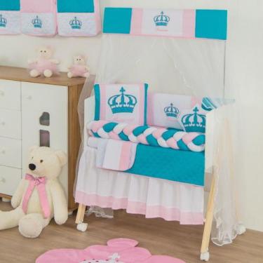 Imagem de Kit Trança Mini Berço Princesa Tiffany + Saia - Gaby Baby Enxovais, Pr
