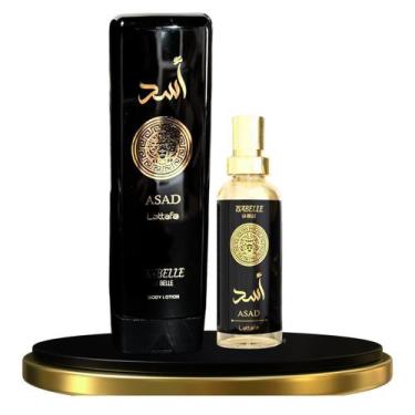 Imagem de Kit Creme E Perfume Asad Lattafa Parfum Isabelle La Belle