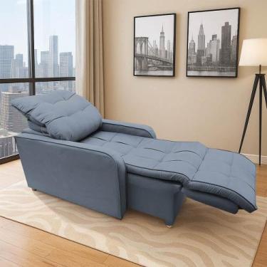 Imagem de Poltrona Retratil Reclinavel Rodape Regulavel Amamentação Azera - B Ho