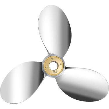 Imagem de Hélice estilo Mercury Chopper 10,38 x 18, peças nº 48-43592A71, para motor de popa Mercury 25-60 HP, dente de 13 estrias, RH