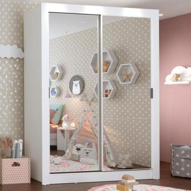 Imagem de Guarda-roupa Infantil 2 Portas De Correr Espelho - Madesa