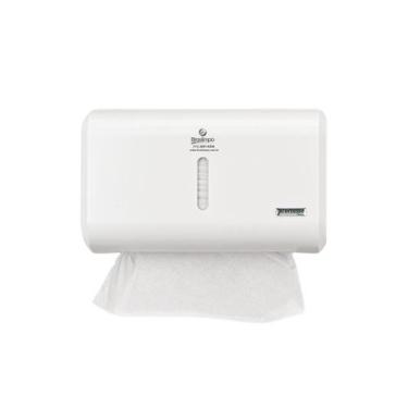 Imagem de Toalheiro Interfolha Branco Compacto Urban Premisse com Logo Braslimpo