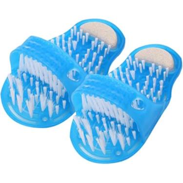 Imagem de Chinelos De Chuveiro Esfregador De Pés, Limpador De Pés Para Piso De Chuveiro Com Lima Removedora De Pele Morta E Ventosas, Para Massagem De Spas De Piso De Chuveiro, Blue, EUR 39