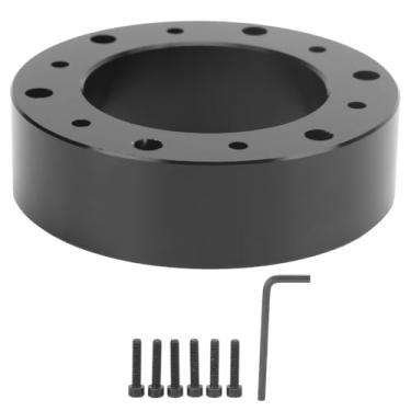 Imagem de Chiffonade Extensão de volante de 25 mm/1 pol. Cubo de 6 furos Durabilidade Alumínio Suporte de Volante Reforço Adaptador de Volante para Carro