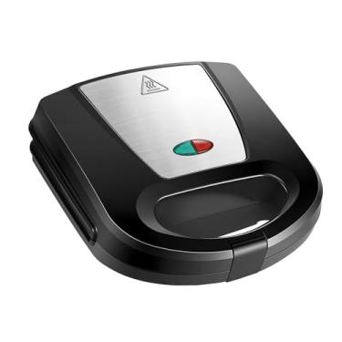 Imagem de Bothyi Sanduicheira Placa Antiaderente Durabilidade 800W Dupla Face Aquecimento Luzes Indicadoras Grelha Elétrica Compacta Prensa Utensílio de Cozinha