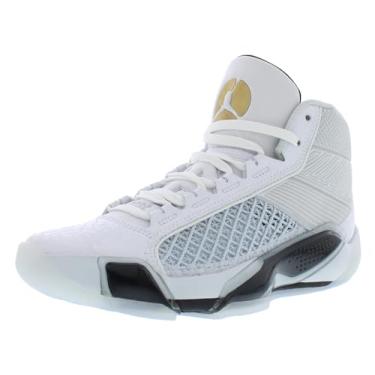 Imagem de NIKE Tênis de basquete Air Jordan XXXVIII FIBA (FN7481-100, branco/platina pura/ouro metálico), Ouro branco/metálico., 10.5 Women/9 Men