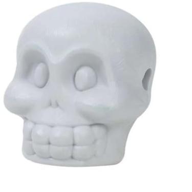 Imagem de Brinquedo Mordedor Caveirinha Soft Recheável, Tamanho M, 7,5 x 5,8 x 6,5 cm, Nylon