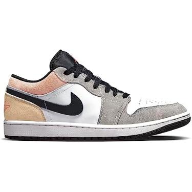 Imagem de Nike Tênis masculino Air Jordan 1 Low SE Flight Club Preto/Magic Ember/Branco/Relógio de sol DX4334 008, Preto/Magic Ember/Branco/Relógio de sol, 42 BR