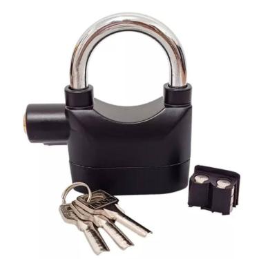 Imagem de Cadeado Resistente Com Alarme Antifurto Para Sua Moto