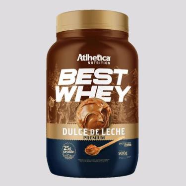 Imagem de Whey Protein Atlhetica Best Whey 900g, Doce de Leite Premium