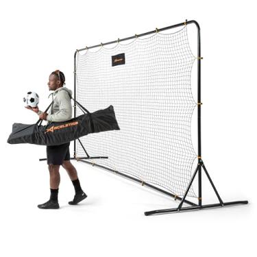 Imagem de Soccer Rebounder Net 6x4 Feet Practice Soccer Training Equipment | Portable, Easy Assembly, Steel Frame | Perfect for Practicing Backyard Volley, Solo Training,Kickback, Passing, Pitchback (6x4 Feet)
