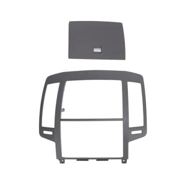 Imagem de Crumye Painel central decorativo acabamento de moldura de rádio, moldura de ventilação do condicionador de carro, substituição da tampa do painel de painel ABS à prova de desgaste para Altima 2004