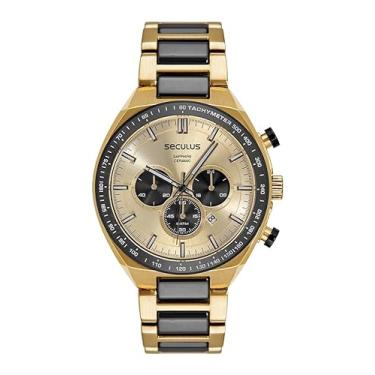 Imagem de RELÓGIO MASCULINO SECULUS CRONÓGRAFO 77280GPSVDQ2 BICOLOR