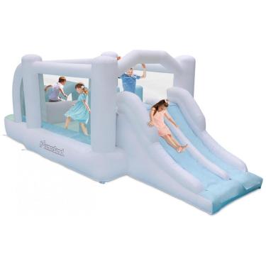 Imagem de Pula-Pula com Obstáculos Bounceland Dream Combo Slides, 5,64m x 2,59m x 1,82m, Inflador Incluso com GFCI, Escorregadores Duplos