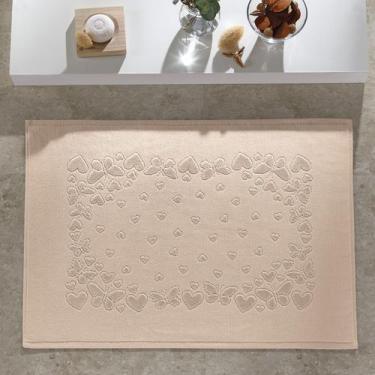 Imagem de Toalha Para Piso Velour Algodão, linha Romance, tamanho 70x50, cor Beg