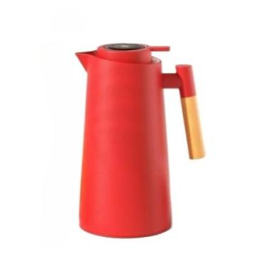 Imagem de Garrafa Térmica 1 Litro Com Termômetro Led Para Chás/Café Design Modern(VERMELHO)