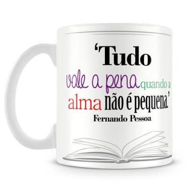 Imagem de Caneca Poeta Fernando Pessoa - Porcelana Personalizada - Amo Canecas