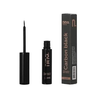 Imagem de Delineador Líquido para Olhos Carbon Black, 3.2ml, Nina Makeup