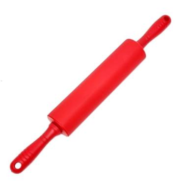 Imagem de Rolo De Massa Silicone Antiaderente 30,7x4,5cm Para Pizza Pães E Confeitaria