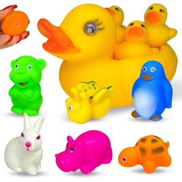 Imagem de Kit Brinquedo De Banheira Bebês Vinil Hora Do Banho Infantil - Europio