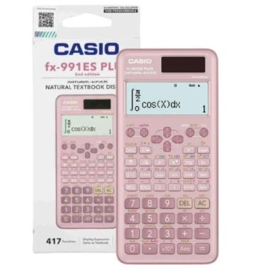 Imagem de Calculadora Científica Casio FX-991ES Plus-2BU 417 Funções Rosa.