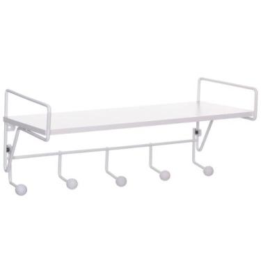 Imagem de Prateleira Com Ganchos White - Metaltru