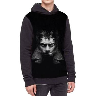 Imagem de Moletom Com Capuz Logan Wolverine Ref:163 - smoke, Preto, PP