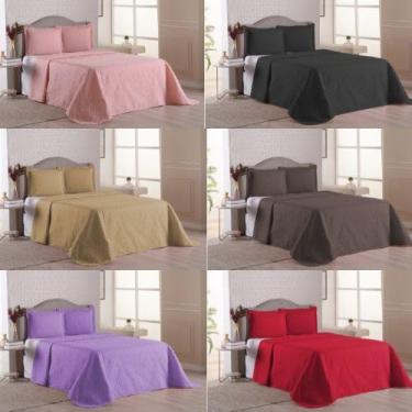 Imagem de Cobre Leito Luxo Matelado Queen-Casal-Solteiro-King - MELHOR CUSTO BENEFÍCIO(Solteiro 1,50m x 2,20m,Aleatório)