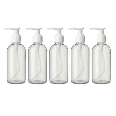 Imagem de Kit 5 Saboneteira Pump Refil Frasco 500ml Creme Shampoo Sabão Liquido Sabonete