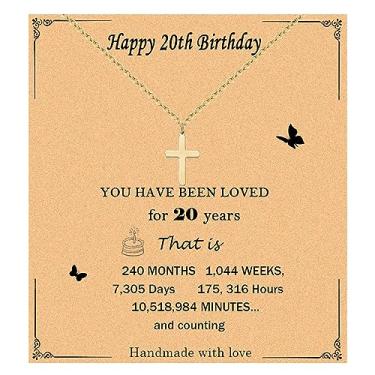 Imagem de Colar de cruz para mulheres, presente de aniversário, colar cristão para amigas, irmãs, presentes religiosos, One Size, Aço inoxidável, Sem Pedra Preciosa