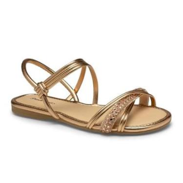 Imagem de Sandália Pink Cats V4821 Rasteira Conforto Infantil Menina-Feminino