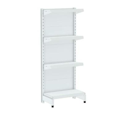 Imagem de Gondola Ponta 142 Amapa Flex Branco 4 Bandejas SPE - Amapá