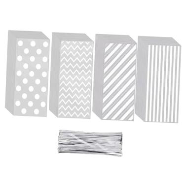 Imagem de IEUDNS 100 Sacos de Celofane para Doces, Presentes e Lembrancinhas com Fecho de Torção - Ideais para Embalar Doces, Biscoitos e Salgadinhos em Festas Eventos