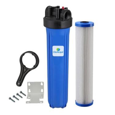 Imagem de Filtro Big Blue 20" Completo com Refil Para Alta Vazão até 6000 L/h Co