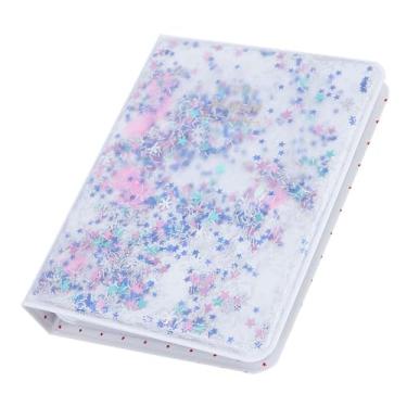 Imagem de Luqeeg Mini álbum de Fotos Com Contas de Areia Movediça, 64 Bolsos para Fotos de Câmeras, Material de PVC Transparente, Corpo Pequeno Com Grande Capacidade, Capa Colorida, Adequado para Mini Câmera