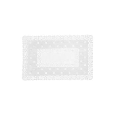 Imagem de Jogo Americano Crochê Branco 45x30cm - Uzoo Servico Americano Croche 30x45cm Branco Fl-1612