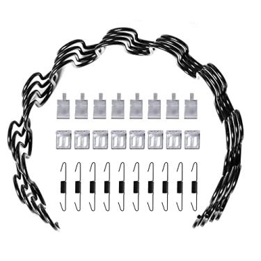 Imagem de yaaqoo Kits de substituição de reparo de assento de mola de estofamento de 50,8 cm para móveis, sofá, poltrona, poltrona, poltrona, preto