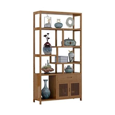 Imagem de GAORUIFENG Suporte para vinho, prateleiras de grande capacidade, suporte para bar, escritório chinês, refrigerador de vinho, prateleira antiga, adega, rack de vinho Narr