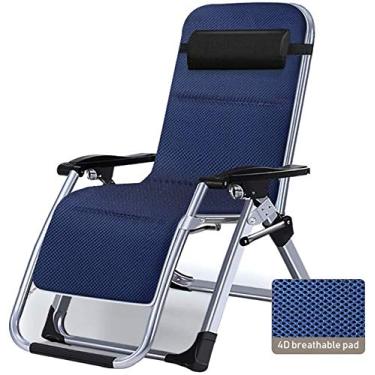 Imagem de Espreguiçadeira de jardim, cadeira dobrável, espreguiçadeira de jardim com gravidade zero, cadeira reclinável dobrável para jardim ao ar livre, poltrona de praia suporta 200 kg, com almofadas (cor,