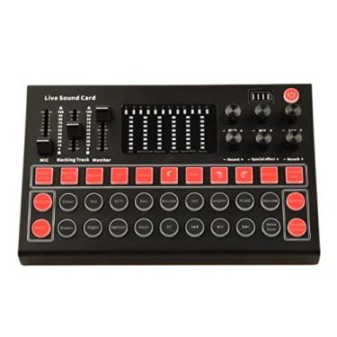 Imagem de IUBGFTO Placa de Som Microfone M9 Mixer de Som Placa de Som Amplificador de Console de Mixagem de Áudio