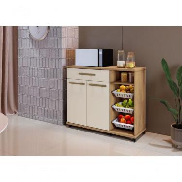 Imagem de Armário De Cozinha Com Fruteira Salinas Arte Móveis Cinamomo/off