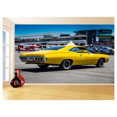 Imagem de Papel De Parede 3D Carro Antigo Clássico Vintage 3,5M Cxr23 - Você Dec