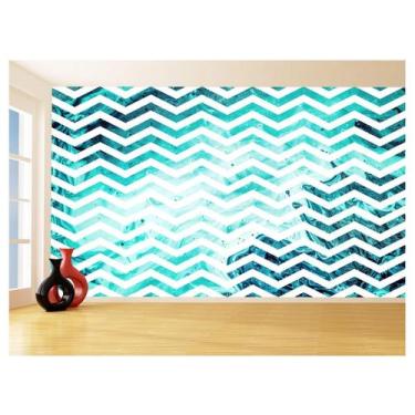 Imagem de Papel De Parede 3D Sala Chevron Zig Zag Listras 3,5M Zig103 - Você Dec