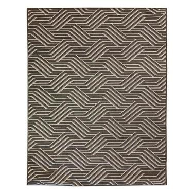 Imagem de Tapete Sala Moderno Geometrico Azulejo 150X200 Cm Chumbo 56 - Tapetema