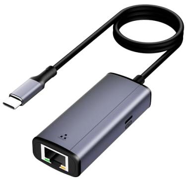Imagem de Adaptador USB-C para Ethernet Gigabit com fonte de alimentação de 100 W, adaptador de rede LAN Ethernet Thunderbolt 3/4 para RJ45, compatível com iPhone 15 Pro/Max, MacBook Pro/Air 2023, iMac